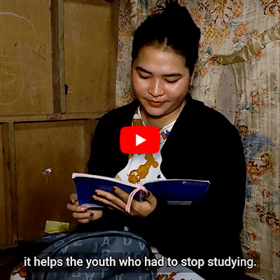 Alternative Learning System Beneficiary: ALS learner Jubilyn